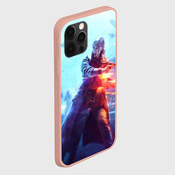Чехол для iPhone 12 Pro Max Баттлфилд 5 девушка, цвет: 3D-светло-розовый — фото 2