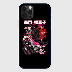 Чехол для iPhone 12 Pro Max Незуко Камадо: Клинок, рассекающий демонов, цвет: 3D-черный