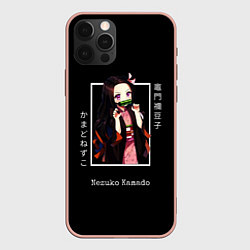 Чехол для iPhone 12 Pro Max Клинок, рассекающий демонов: персонаж Незуко Камад, цвет: 3D-светло-розовый