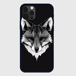 Чехол для iPhone 12 Pro Max Lowpoly fox, цвет: 3D-черный