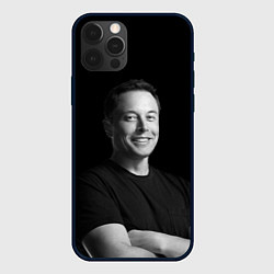 Чехол для iPhone 12 Pro Max Илон Маск, портрет, цвет: 3D-черный