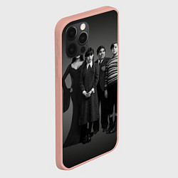 Чехол для iPhone 12 Pro Max Аддамс, семейный портрет, цвет: 3D-светло-розовый — фото 2