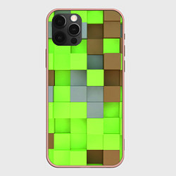 Чехол для iPhone 12 Pro Max Никита майнкрафт, цвет: 3D-светло-розовый