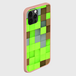 Чехол для iPhone 12 Pro Max Никита майнкрафт, цвет: 3D-светло-розовый — фото 2