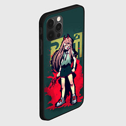 Чехол для iPhone 12 Pro Max Персонаж Пауэр - Человек бензопила, цвет: 3D-черный — фото 2