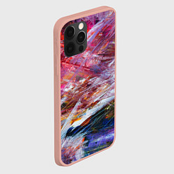 Чехол для iPhone 12 Pro Max Абстрактная живопись, цвет: 3D-светло-розовый — фото 2