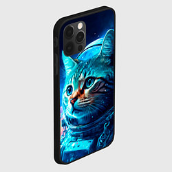 Чехол для iPhone 12 Pro Max Кот космонавт и звезды, цвет: 3D-черный — фото 2
