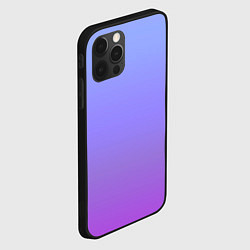 Чехол для iPhone 12 Pro Max Фиолетовый градиент, цвет: 3D-черный — фото 2