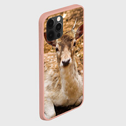 Чехол для iPhone 12 Pro Max Хороший олень, цвет: 3D-светло-розовый — фото 2