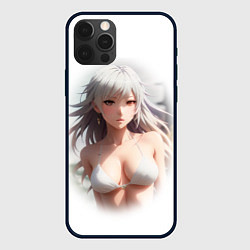 Чехол для iPhone 12 Pro Max Аниме девушка красивая, цвет: 3D-черный