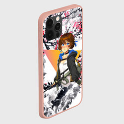 Чехол для iPhone 12 Pro Max Девушка с AUG, цвет: 3D-светло-розовый — фото 2