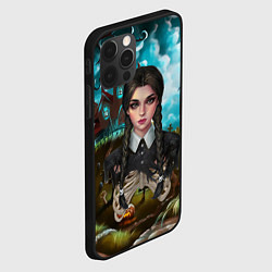 Чехол для iPhone 12 Pro Max Нарисованная дочь Уэнздей, цвет: 3D-черный — фото 2