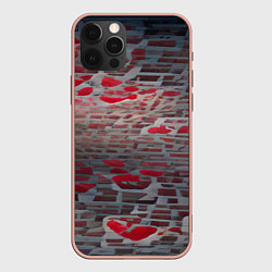 Чехол для iPhone 12 Pro Max Любовная абстракция, цвет: 3D-светло-розовый