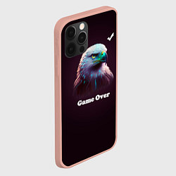 Чехол для iPhone 12 Pro Max Hawk-game over, цвет: 3D-светло-розовый — фото 2