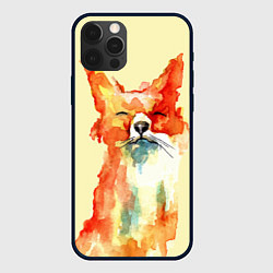 Чехол для iPhone 12 Pro Max Живописная лисица, цвет: 3D-черный
