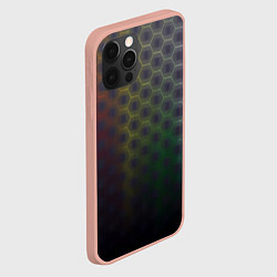 Чехол для iPhone 12 Pro Max Абстрактные соты размытые, цвет: 3D-светло-розовый — фото 2