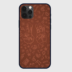 Чехол для iPhone 12 Pro Max Climb fingers twenty three, цвет: 3D-черный