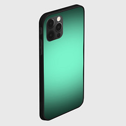 Чехол для iPhone 12 Pro Max Аквамариновый градиент, цвет: 3D-черный — фото 2
