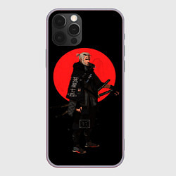 Чехол для iPhone 12 Pro Max The Witcher Геральт самурай, цвет: 3D-серый