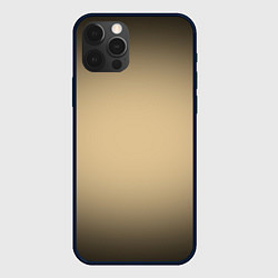 Чехол для iPhone 12 Pro Max Бежевый градиент, цвет: 3D-черный