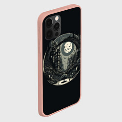 Чехол для iPhone 12 Pro Max Ночная улица, цвет: 3D-светло-розовый — фото 2