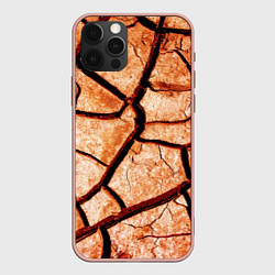 Чехол для iPhone 12 Pro Max Треснувшая земля, цвет: 3D-светло-розовый