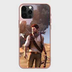 Чехол для iPhone 12 Pro Max Uncharted 3, цвет: 3D-светло-розовый