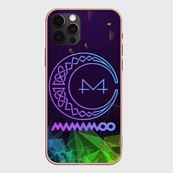 Чехол для iPhone 12 Pro Max Mamamoo emblem, цвет: 3D-светло-розовый