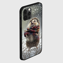 Чехол для iPhone 12 Pro Max Радостный ежик, цвет: 3D-черный — фото 2