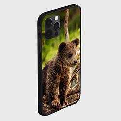 Чехол для iPhone 12 Pro Max Медвежонок красавец, цвет: 3D-черный — фото 2
