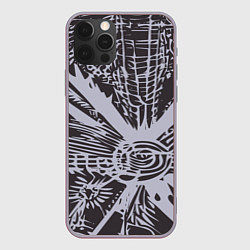 Чехол для iPhone 12 Pro Max Графическая фантазия абстракт, цвет: 3D-серый