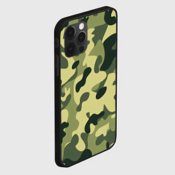 Чехол для iPhone 12 Pro Max Лесной камуфляж, цвет: 3D-черный — фото 2