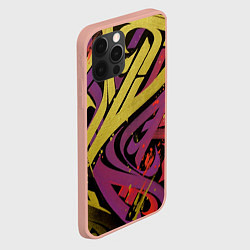 Чехол для iPhone 12 Pro Max Calligraphic style, цвет: 3D-светло-розовый — фото 2