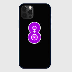 Чехол для iPhone 12 Pro Max Восьмое марта коллаж, цвет: 3D-черный