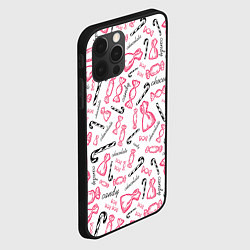Чехол для iPhone 12 Pro Max Сладкая жизнь в розовом цвете, цвет: 3D-черный — фото 2