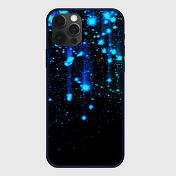 Чехол для iPhone 12 Pro Max Сияющий звездопад, цвет: 3D-черный