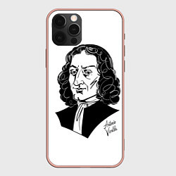 Чехол для iPhone 12 Pro Max Композитор Антонио Вивальди, цвет: 3D-светло-розовый