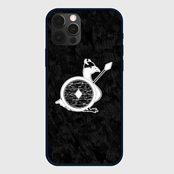 Чехол для iPhone 12 Pro Max Вооруженный гусь воин викинг, цвет: 3D-черный