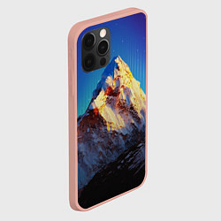 Чехол для iPhone 12 Pro Max Космический эверест, цвет: 3D-светло-розовый — фото 2