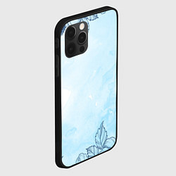 Чехол для iPhone 12 Pro Max Морозные узоры, цвет: 3D-черный — фото 2