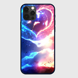 Чехол для iPhone 12 Pro Max Сердце и любовная пара, цвет: 3D-черный