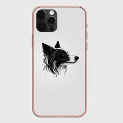 Чехол iPhone 12 Pro Max Арт бордер-колли