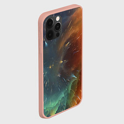 Чехол для iPhone 12 Pro Max Космический снегопад, цвет: 3D-светло-розовый — фото 2