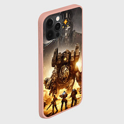 Чехол для iPhone 12 Pro Max Gears Tactics, цвет: 3D-светло-розовый — фото 2
