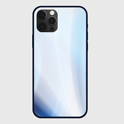 Чехол для iPhone 12 Pro Max Светлые синие и голубые волны, цвет: 3D-черный