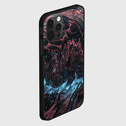 Чехол для iPhone 12 Pro Max Разводы от краски, цвет: 3D-черный — фото 2
