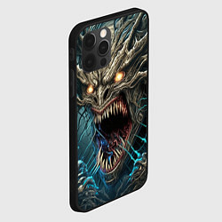 Чехол для iPhone 12 Pro Max Кричащий демон, цвет: 3D-черный — фото 2