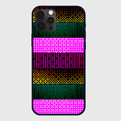 Чехол для iPhone 12 Pro Max Patterned stripes, цвет: 3D-черный