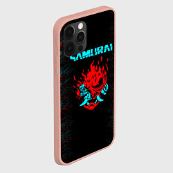 Чехол для iPhone 12 Pro Max Сyberpunk 2077 samurai neon, цвет: 3D-светло-розовый — фото 2