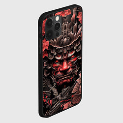 Чехол для iPhone 12 Pro Max Японский демон самурай, цвет: 3D-черный — фото 2
